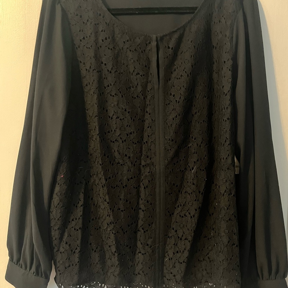 BRAND NEW Coldwater Creek Black Blouse